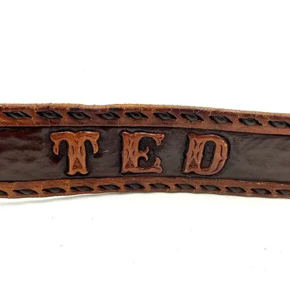 VTG -FRONTIER BUCKLE Native American vintage 70s Zuni Multi-Inlay Knifewing belt - Picture 4 of 14